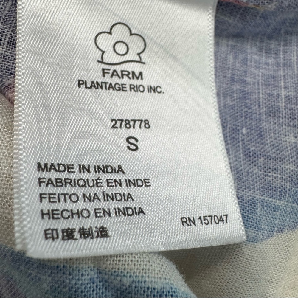 FARM Rio Multicolor V-Neck Top - Picture 16 of 16